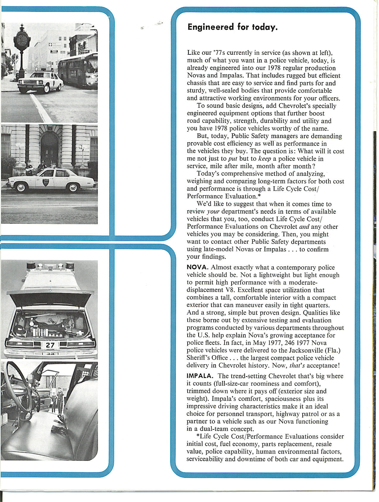 1978 Chevrolet Police Vehicles Brochure Page 7